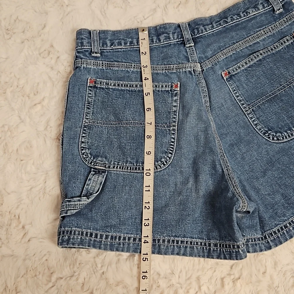 GAP carpenter style faded denim shorts size 6 EUC - Picture 7 of 9